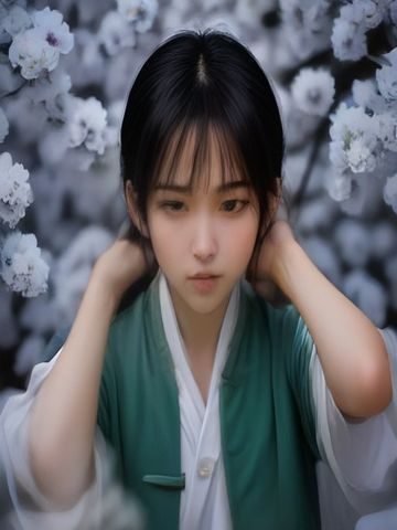 三上悠亚个人形象照，日系甜美风格，浅棕色长发配白色轻薄上衣，背景为柔和的室内自然光，清新脱俗气质明显